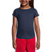 Girls Short Sleeve Active Gym T-shirt, Front