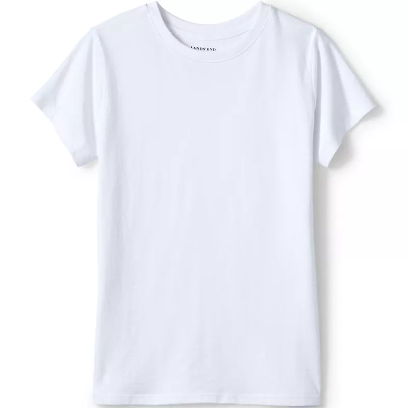 Girls Short Sleeve Essential Tee, Front