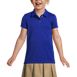 Girls Short Sleeve Poly Pique Polo Shirt, Front