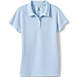 School Uniform Girls Short Sleeve Poly Pique Polo Shirt, Front