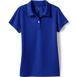 Girls Short Sleeve Poly Pique Polo Shirt, Front