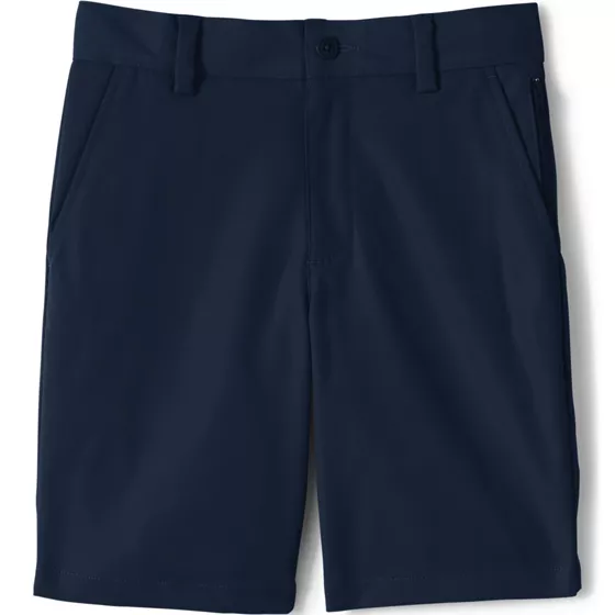 School Uniform Boys Husky Active Chino Shorts - primary