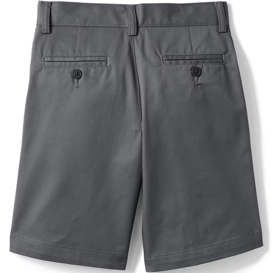 School Uniform Boys' Plain Front Blend Chino Shorts view 7