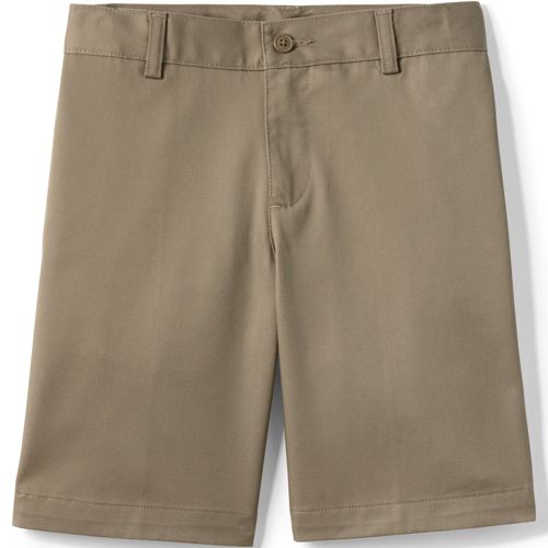 School Uniform Boys Plain Front Blend Chino Shorts