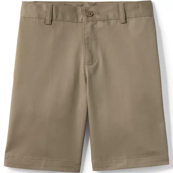 School Uniform Boys Plain Front Blend Chino Shorts - primary