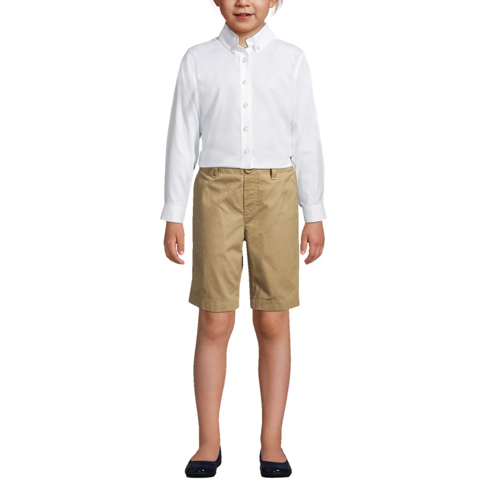 School Uniform Kids Elastic Waist Pull On Shorts Lands' End