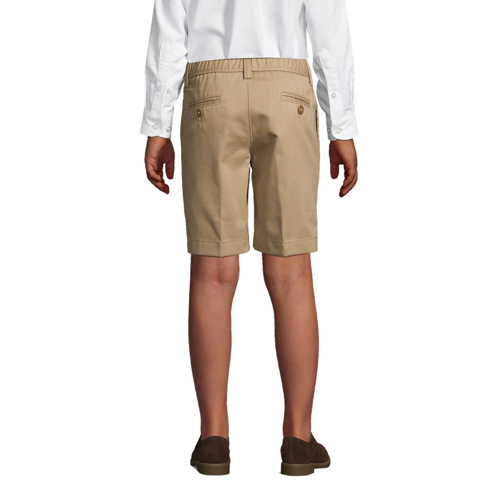 School Uniform Boys Plain Front Wrinkle Resistant Chino Shorts