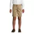 Boys Plain Front Wrinkle Resistant Chino Shorts, Front
