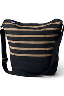 Solid Lightweight Canvas Hobo Shoulder Crossbody Tote Bag