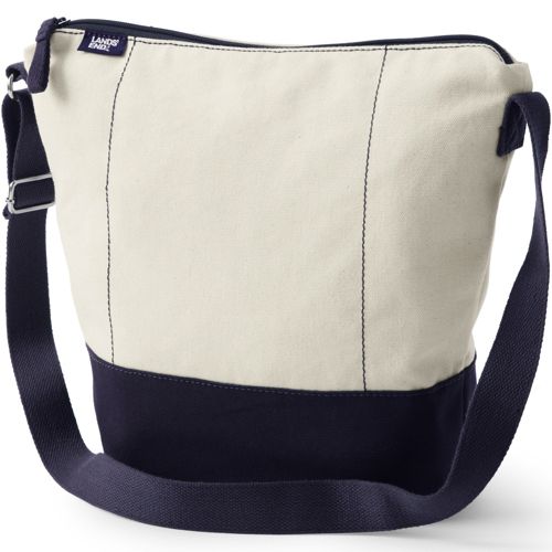 Lands' End Large Waxed Canvas Tote Bag