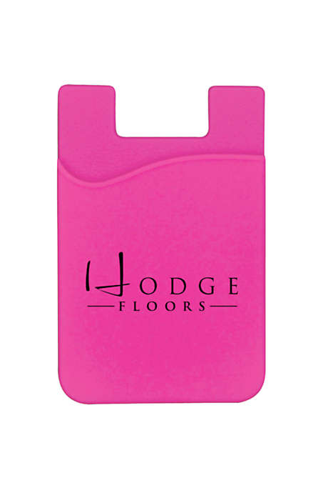Silicone Custom Logo Mobile Device Pocket Card Holder