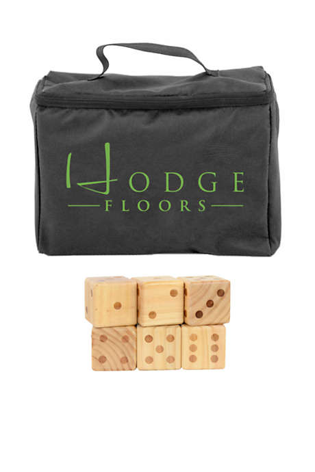 Oversize Wooden Yard Dice Game with Custom Logo Bag