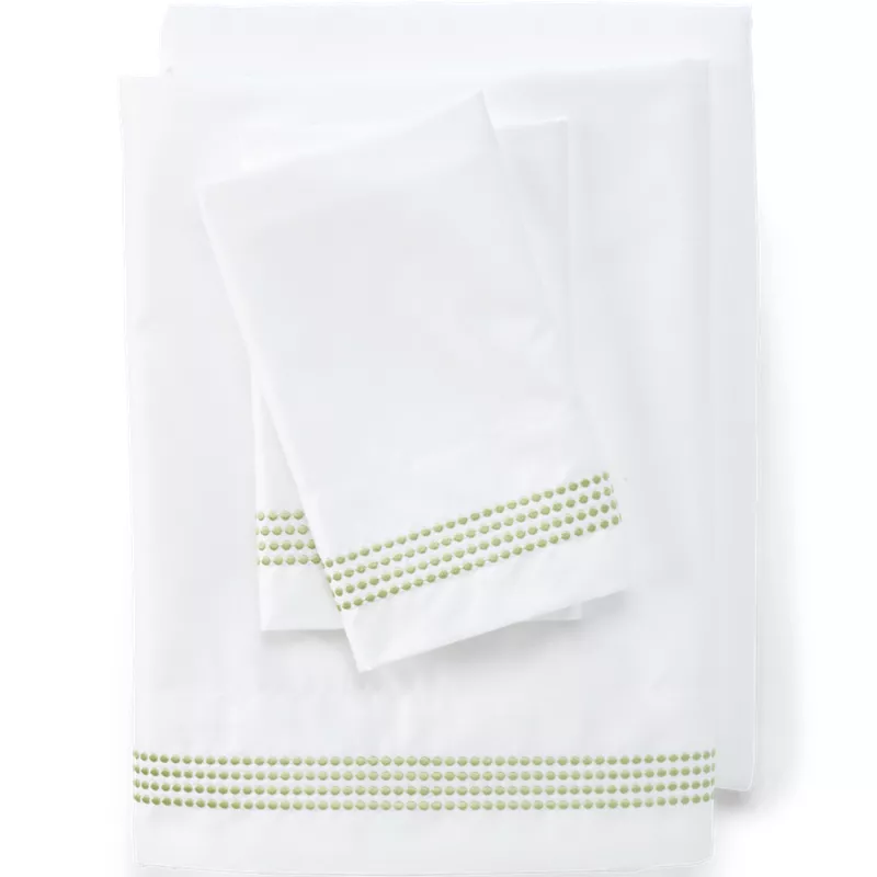 400 Thread Count Sateen Embroidered Sheets, Front