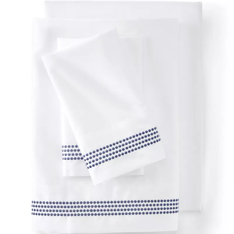 400 Thread Count Sateen Embroidered Sheets, Front