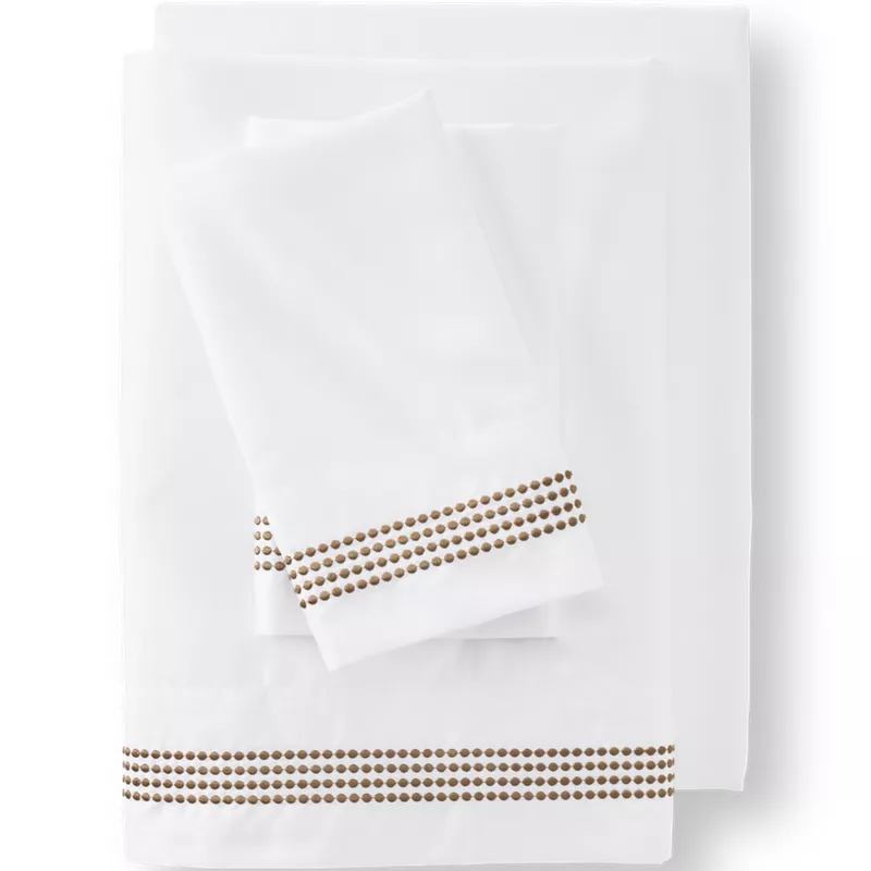 400 Thread Count Sateen Embroidered Sheets, Front