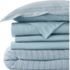 Cotton Matelasse Textured Stripe Duvet Bed Cover, Front
