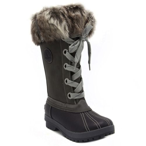london fog women's melton 2 tall winter duck boots