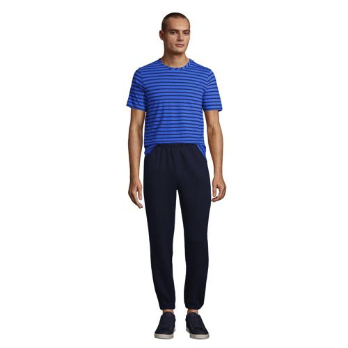 T-Shirt en Lin et Coton à Manches Courtes, Homme Stature Standard image number 3