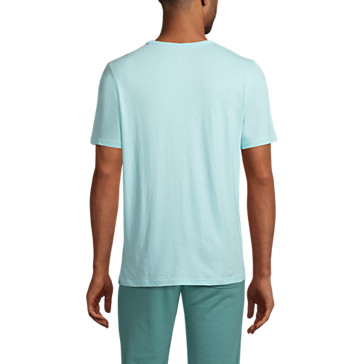 T-Shirt en Lin et Coton à Manches Courtes, Homme Stature Standard image number 1