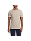 T-Shirt en Lin et Coton à Manches Courtes, Homme Stature Standard