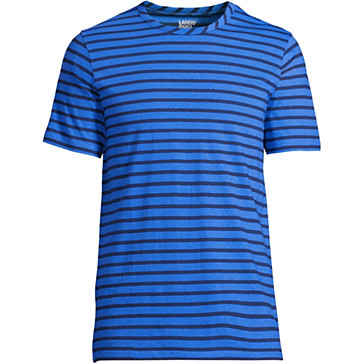 T-Shirt en Lin et Coton à Manches Courtes, Homme Stature Standard image number 4