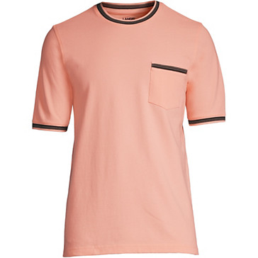 T-Shirt aus Stretch-Piqué mit Brusttasche für Herren image number 4