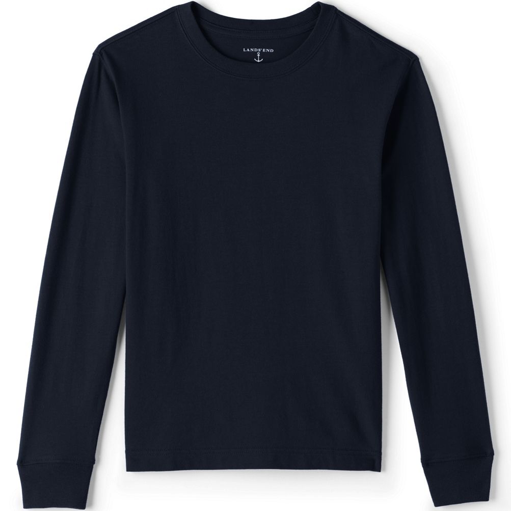 Boys Long Sleeve Essential T-shirt | Lands' End