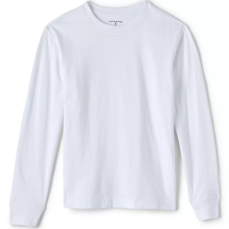School Uniform Boys Long Sleeve Essential T-shirt, Front