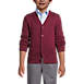 School Uniform Boys Cotton Modal Button Front Cardigan Sweater, Front