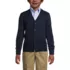 School Uniform Boys Cotton Modal Button Front Cardigan Sweater, Front