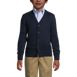 School Uniform Boys Cotton Modal Button Front Cardigan Sweater, Front