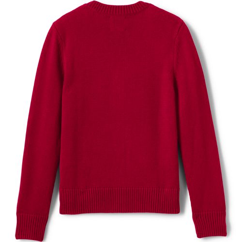 School Uniform Women's Cotton Modal Texture Stripe Open Cardigan Sweater