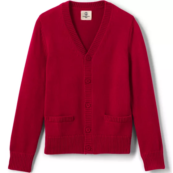 Boys Cotton Modal Button Front Cardigan Sweater - primary