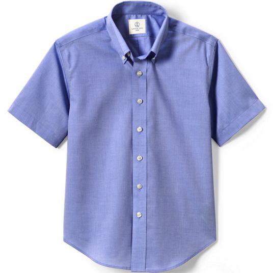 lands end mens short sleeve dress shirts Amazon.com: Lands' End Mens Traditional Fit Seersucker Shirt Soft French  Blue Stripes Regular Small : Clothing, Shoes & Jewelry