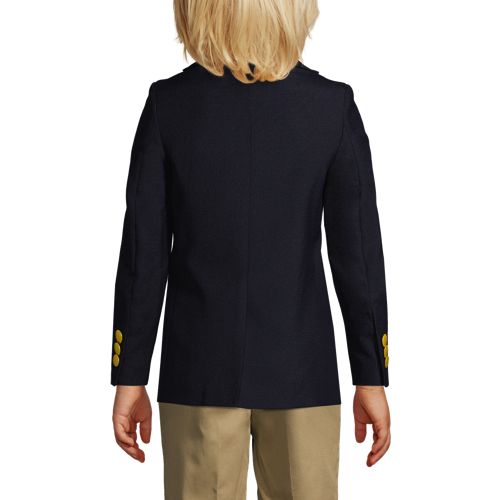 School Uniform Boys Tailored Fit Hopsack Blazer, Back