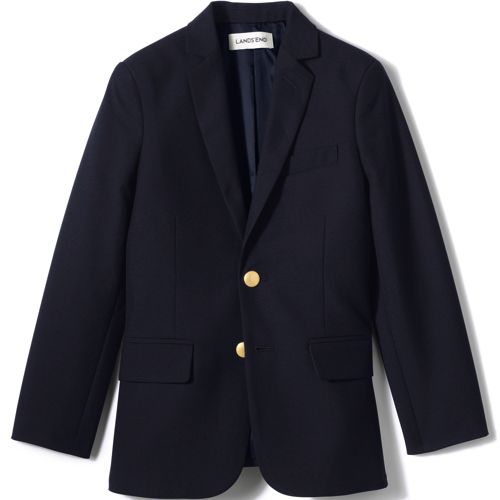 School Uniform Boys Tailored Fit Hopsack Blazer, Front