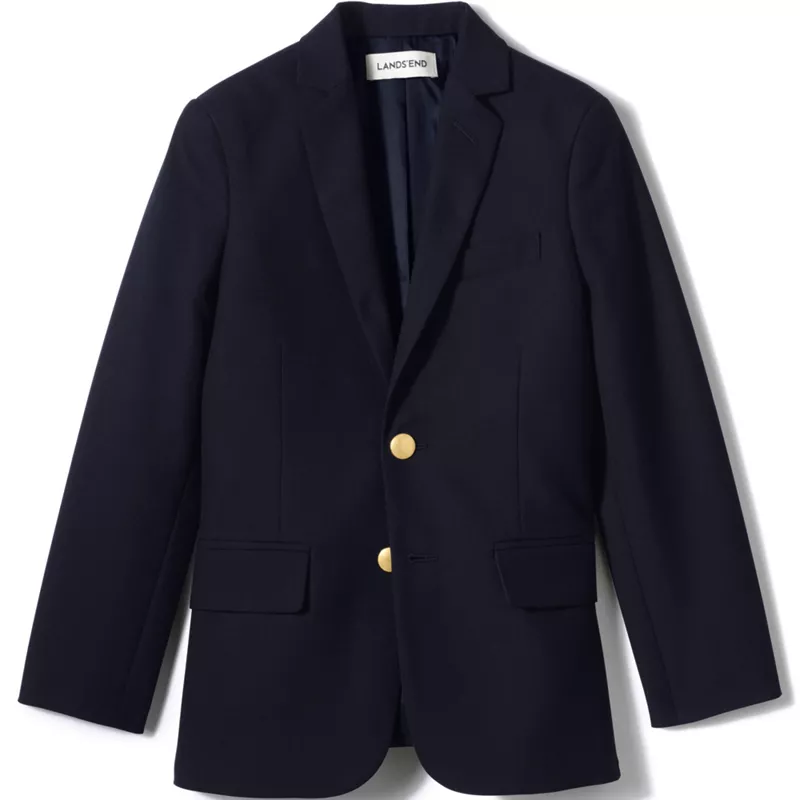 Boys Tailored Fit Hopsack Blazer, Front