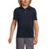 School Uniform Boys Short Sleeve Polyester Pique Polo Shirt, Front
