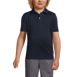 Boys Short Sleeve Polyester Pique Polo Shirt, Front