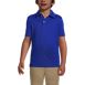 Boys Short Sleeve Polyester Pique Polo Shirt, Front