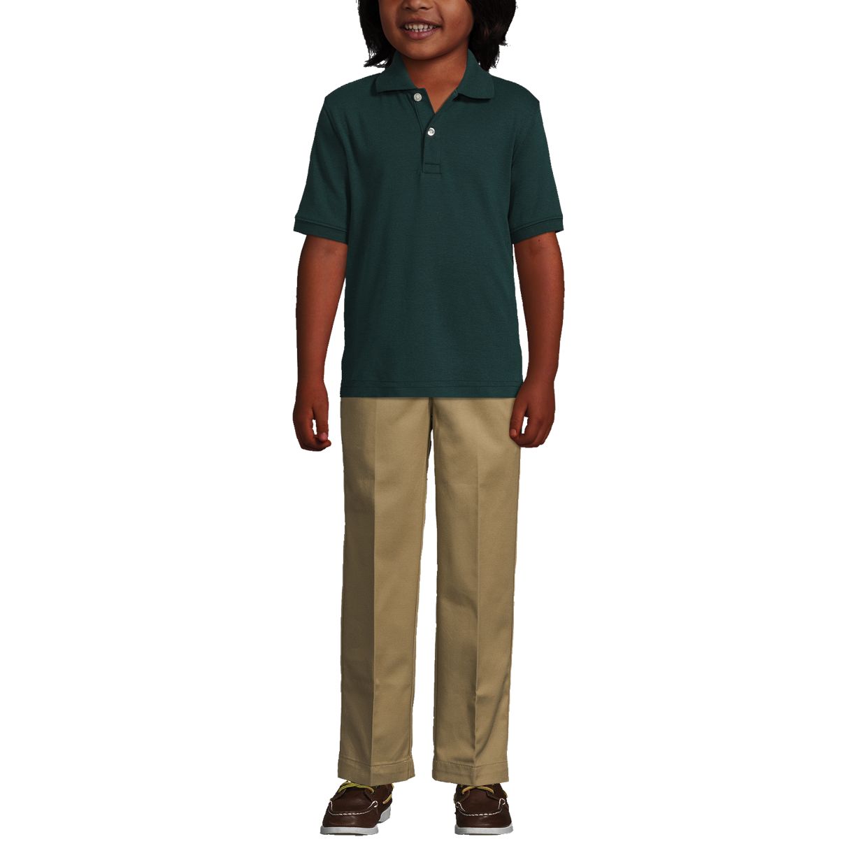 School Uniform Kids Short Sleeve Interlock Polo Shirt