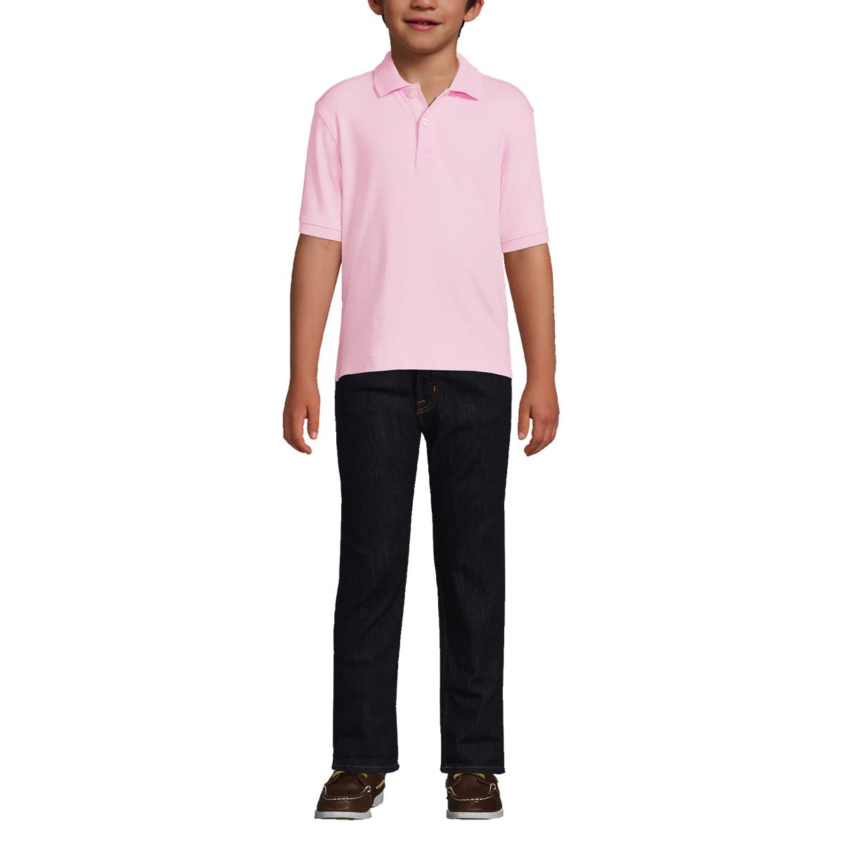 Kids Short Sleeve Interlock Polo Shirt