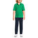 School Uniform Kids Short Sleeve Interlock Polo Shirt, Front