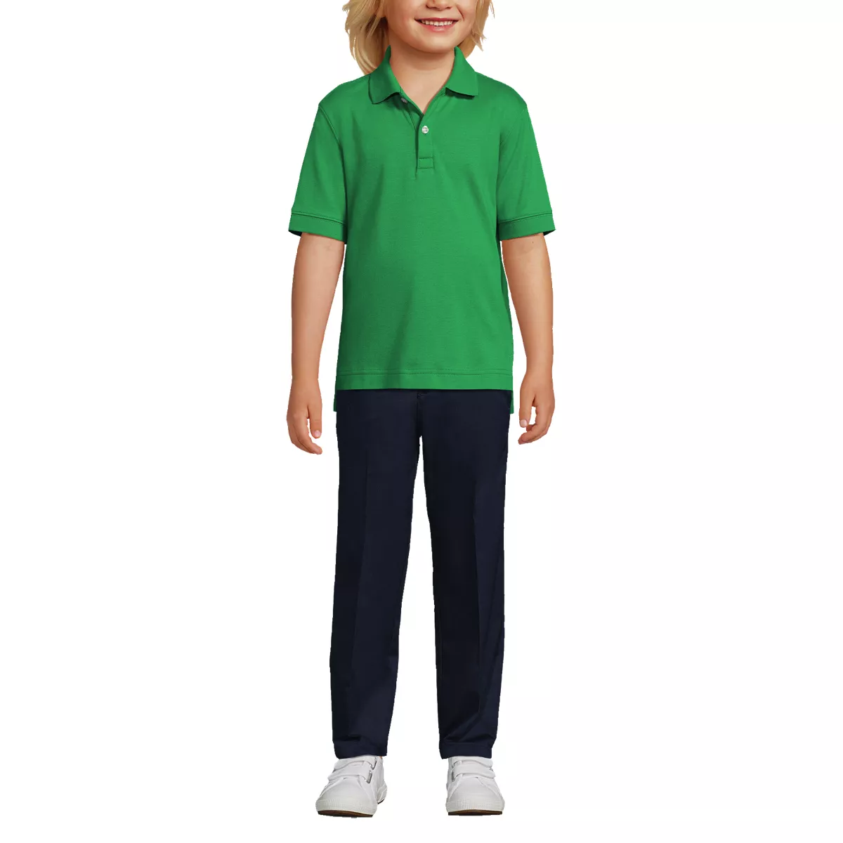 School Uniform Kids Short Sleeve Interlock Polo Shirt