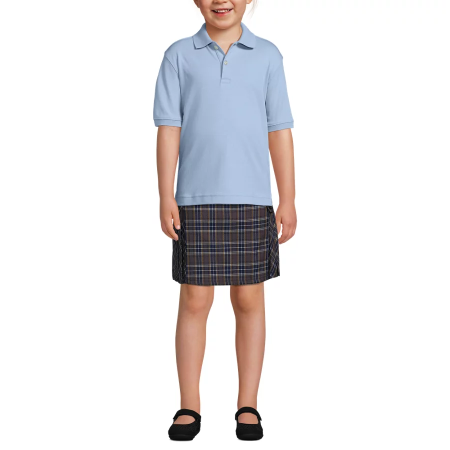 Kids' Short Sleeve Interlock Polo Shirt view 4