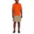 Kids Short Sleeve Interlock Polo Shirt, Front