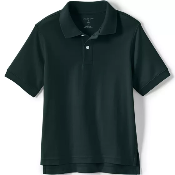 School Uniform Kids Husky Short Sleeve Interlock Polo Shirt - primary