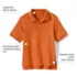 Kids Short Sleeve Interlock Polo Shirt, alternative image