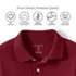 Kids Short Sleeve Interlock Polo Shirt, alternative image