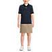 School Uniform Kids Short Sleeve Mesh Polo Shirt, Front